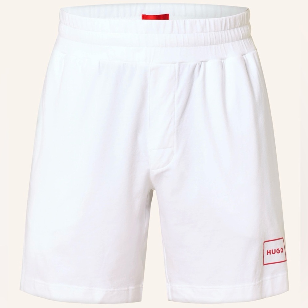 Last One HUGO by Hugo Boss Classic White Lounge Shorts NWT
